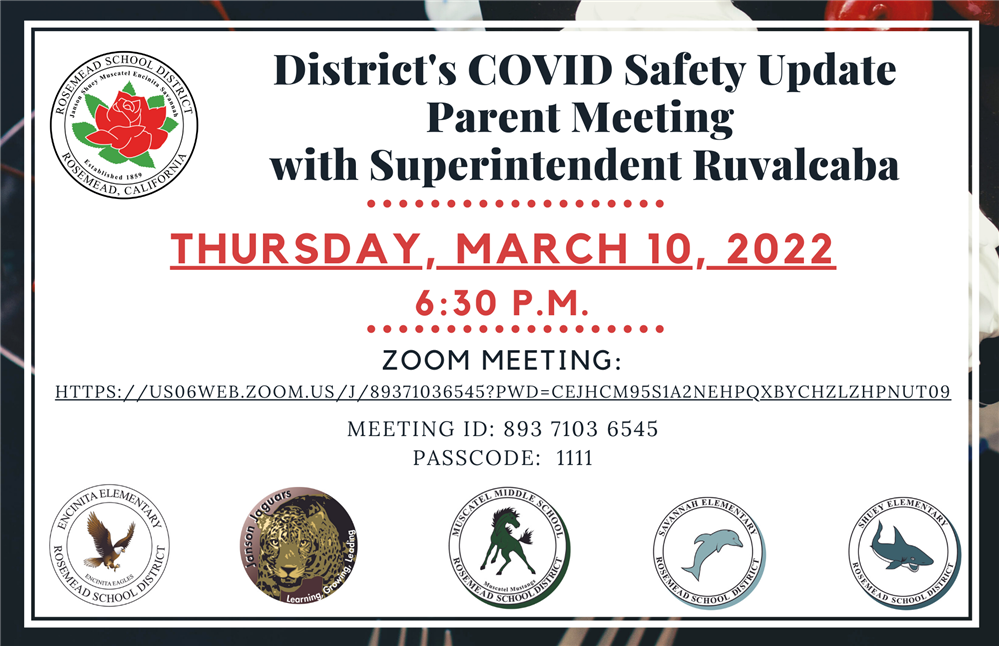  District's COVID Safety Update